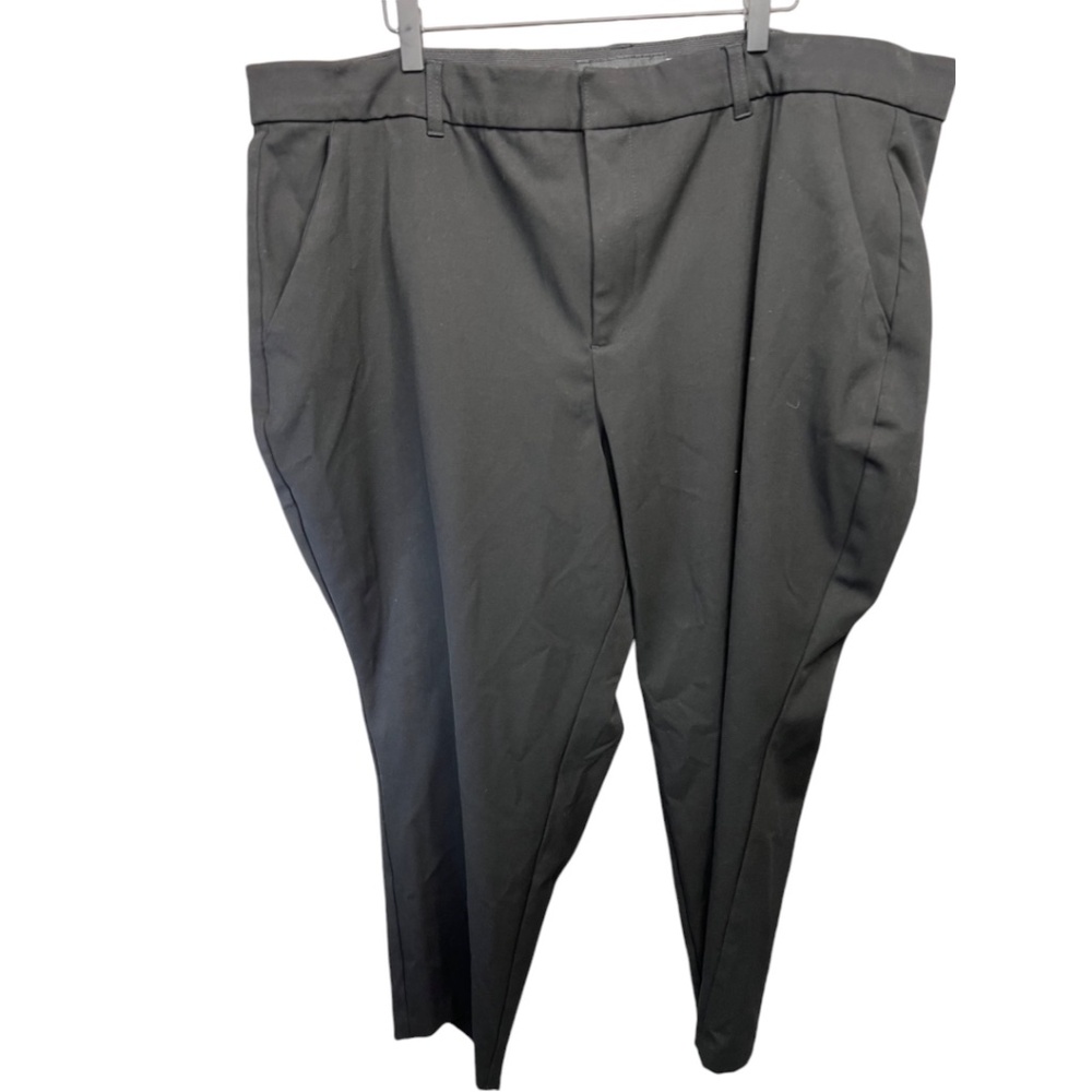 Torrid Studio Trouser Straight Deluxe‎ Stretch Mid-Rise Pants Size 26R Black